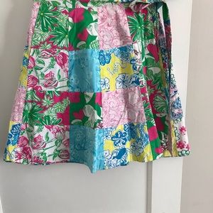 Vintage Lilly Pulitzer patchwork reversible skirt